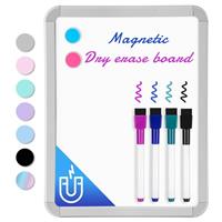 VUSIGN Small White Board Dry Erase, Magnetic Dry Erase Board, Mini Whiteboard with Markers for Kids, Students, Fridge, Wall, Locker