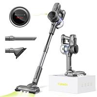 kalado Cordless Vacuum Cleaner KCV01, 26KPA 250W Hoover Cordless, 40 Mins Runtime Removable Battery, Lightweight Self-standing Vacuum Cleaner with LED Display For Hardwood Floor, Carpet