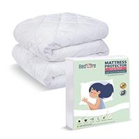 BedOre Quilted Mattress Protector - No Annoying Plastic - Stop Stain Spread Faster with Budge Proof 