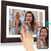 BYYBUO 10.1 Inch WiFi Digital Photo Frame, 32GB Memory, Electronic Digital Picture Frames with 1280x800 IPS Touch Screen, Auto-Rotate