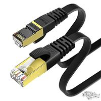 KASIMO Ethernet Cable, Cat 7 Gigabit Lan Network Cable RJ45 High-Speed Flat Ethernet Cable 10Gbps 600Mhz/s STP Compatible with PC,Game Console,PS4, PS5,Switch,Modem,Smart TV,Patch Panel