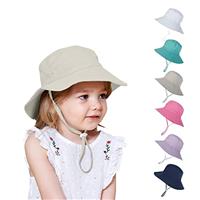 Kids Sun Wide Brim Hat UV Protection Summer Beach Bucket Hat