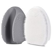 HieerBus Silicone Face Scrubber,Manual Exfoliating Brush,Handheld Facial Cleansing Brush for Women Men-Blackhead Removing Pore Cleansing Massaging for Sensitive, Delicate, Dry Skin