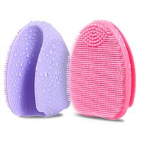 HieerBus Silicone Face Scrubber,Manual Exfoliating Brush,Handheld Facial Cleansing Brush for Women Men-Blackhead Removing Pore Cleansing Massaging for Sensitive, Delicate, Dry Skin