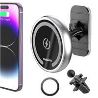 MAGJIEYX for Magsafe Car Mount, 15W Magnetic Wireless Car Charger Phone Holder with Fast Charging Auto Alignment for iPhone 16 15 14 13 12 MagSafe Case Work for Air Vent Dashboard Auto Accessories