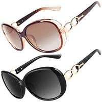 CGID Sunglasses Womens Polarised Retro Designer Ladies Sun Glasses Big Frame Oversized Shades UV400 Protection