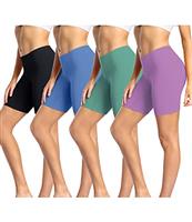wirarpa Ladies Anti Chafing Shorts Womens Boxers Underwear Cotton Cycling Shorts Leggings for Under Dresses 4 Pack