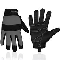 Safety Work Gloves Gardening Working Gloves Mens Women Mechanic Construction Utility Flexible Padded Palm Protection Touch Screen Breathable Builder Multi-Functional