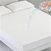 Coriwell Bedding Waterproof Mattress Protector - Bamboo Extra Deep Quilted Mattress Protector, Breathable Fitted Bed Mattress Covers with Elasticated Skirt