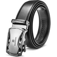 BOSTANTEN Leather Ratchet Belts for Men - Ratchet Mens Belt 1 3/8" with Adjustable Automatic Buckle - Fit for Jeans, Suits and Every Occasion