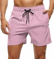 YuKaiChen Men's Swim Shorts Swimming Trunks Board Shorts Water Repellent Quick Dry Surfing Beach Shorts with Zipper Pockets and Mesh Lining