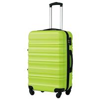 COOLIFE Suitcase Trolley Carry On Hand Cabin Luggage Hard Shell Travel Bag Lightweight with TSA Lock and 2 Year Warranty Durable 4 Spinner Wheels