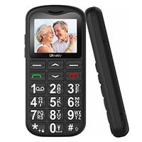 uleway Big Button Mobile Phone for Elderly, Easy to Use Basic Mobile Phone, SIM Free Unlocked Senior Mobile Phone With SOS Emergency Button, Large Volume, Flashlight, FM Radio