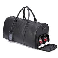 Men's Genuine Leather Travel Bags Away Weekender Weekend Duffels Black Brown for Gym and Travel Leather Holdall Bag for Men Women Ronatelli