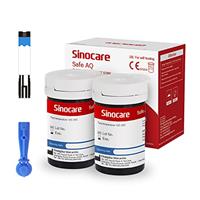 Sinocare Safe AQ Blood Sugar Test Strips, Blood Glucose Test Strips, Safe AQ Test Strip, Diabetes Test Strips