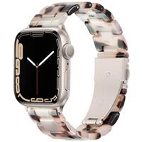 Vamyzji Compatible with Apple Watch Straps Series 8 41mm 40mm 38mm or Ultra 49mm 45mm 44mm 42mm, Adjustable Replacement Strap with Starlight Stainless Steel Buckle for Apple Watch Series 8 7 6 SE 5 4 3 2 1