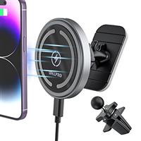 OHLPRO Magnetic Wireless Car Charger,15W Fast Charging for MagSafe Car Mount Charger, 360 Adjustable Auto Alignment Air Vent Mount for iPhone15/15 Pro/15 Pro Max/14/13/12/Pro/Pro Max/Plus/Min