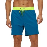 Arcweg Men's Swim Trunks Mens Board Shorts with Zipper Pockets Surfing Stretchy Beach Shorts Breathable Mesh Lining Quick Dry