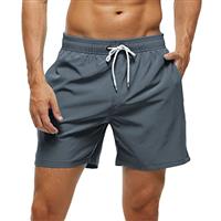 Arcweg Men's Swim Trunks Mens Board Shorts with Zipper Pockets Surfing Stretchy Beach Shorts Breathable Mesh Lining Quick Dry