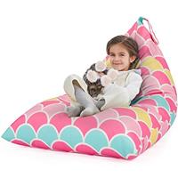 Nobildonna Stuffed Animal Storage Bean Bag Chair Cover Only for Kids and Adults, Extra Large Beanbag Without Filling Plush Toys Holder and Organizer- Premium Canvas 250L