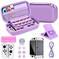 Carrying Storage Case for NS Switch/Switch OLED, Younik Large Storage Case for Switch Console & 