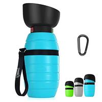 Pecute Dog Water Bottle 650ml, Portable Puppy Drinking Bottles Leak Proof Pet Travel Bottle, Lightweight Water Dispenser Bowl for Outdoor Walks Trips Hikes Travels