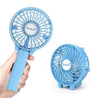 Jonwall USB Handheld Fan, Portable Mini Hand Held Fan Rechargeable Desk Fan Foldable Personal Desktop Fan, Electric Powered Cooling Fan for Home Office Camping Travel