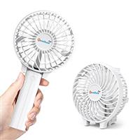 Jonwall USB Handheld Fan, Portable Mini Hand Held Fan Rechargeable Desk Fan Foldable Personal Desktop Fan, Electric Powered Cooling Fan for Home Office Camping Travel