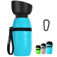 Pecute Dog Water Bottle 650ml, Portable Puppy Drinking Bottles Leak Proof Pet Travel Bottle, Lightweight Water Dispenser Bowl for Outdoor Walks Trips Hikes Travels