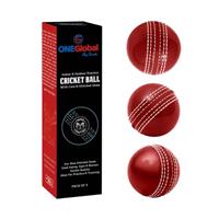 ONEGlobal Incrediball Soft Practice Cricket Ball | Outdoor & Indoor Rubber Cricket Ball With Core & Stitched Seam | For Practice, Honing Skills & Family Fun