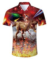 TUONROAD Hawaiian Shirt for Men Funny Cat 3D Printed Beach Shirt Short Sleeve Shit Shirt Mens Button Down Summer Casual Shirts M-XXL