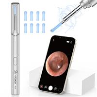 VITCOCO Otoscope Ear Camera, Ear Wax Removal Kit Camera, 1920P FHD Wireless Smart Visual Ear Cleaner, 3.9mm Ear Endoscope Camera for iPhone, Ipad & Android Smart Phones