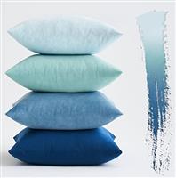 MIULEE Set of 4 Velvet Soft Decorative Square Throw Pillow Case Cushion Covers Luxury Pillowcases for Livingroom Sofa Bedroom with Invisible Zipper