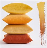 MIULEE Set of 4 Velvet Soft Decorative Square Throw Pillow Case Cushion Covers Luxury Pillowcases for Livingroom Sofa Bedroom with Invisible Zipper