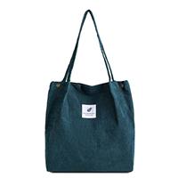 FITDON Corduroy Totes Bag, Shoulder Handbags Big Capacity Shopping Bag for Women Girls