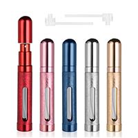 ACWOO Perfume Atomiser Bottles, 5 PCS Refillable Fine Mist Spray Bottles, 5ml Mini Travel Perfume Atomizer, Underfill Empty Travel Bottle Portable Purse Spray Bottle for Men and Women