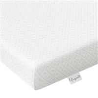 Vesgantti 3 Inch Memory Foam Mattress Topper King Size, Gel & Bamboo Charcoal Infused Bed Topper for Cooling Sleep & Pressure Relieving, with Washable Cover-150 x 200 x 7.5CM