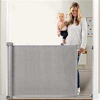 Momcozy Retractable Stair Gate for Baby, Extends up to 140cm Wide, 83cm Tall, Extra Wide Baby Safety