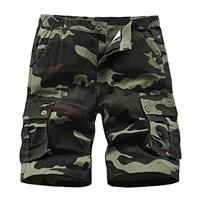 APTRO Mens Cargo Shorts Combat Shorts for Men UK Cotton Camo Shorts with Multi Pockets Workwear CG02