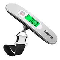 Freetoo Digital Portable Electronic Luggage Scale, Max 50 kg/110 lb (reads in lb/g/oz/kg) with Balance/Tare Function for Travel, Shopping, Post Office, Domestic and Outdoor Use