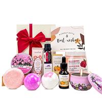 Pamper Gifts for Women Birthday, Get Well Soon Hamper Set, Self Care Thank You Gift Basket, Bath Set Care Package for Her, Ladies Spa Gift Set For Mum Sister Best Friend, Mothers Day Present