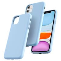 TOCOL Silicone for iPhone SE Case, Liquid Silicone Multi-Color Slim Silky-Soft Touch Anti-Scratch Shockproof Protective Phone Cover, Midnight Blue