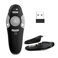 Qui Presentation Clicker Pointer, 328FT Wireless Presenter Remote PPT PowerPoint Clicker, 2.4GHz Presentation Pointer Slide Advancer for Mac, Laptop