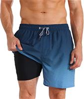 APTRO Mens Swimming Shorts Swimming Trunks Men Compression Liner Swim Shorts 7" Board Shorts 01
