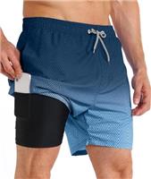 APTRO Mens Swimming Shorts Swimming Trunks Men Compression Liner Swim Shorts 7 Board Shorts 01