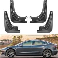 BASENOR Tesla Mud Flaps Splash Guards (Set of Four) No Need to Drill Hole