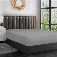 Pamposh Fitted Sheet Extra Deep Pocket (40 cm) Hypoallergenic Double Brushed Shrink, Fade & Wrinkle Resistant Premium Microfibre