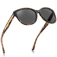 CARFIA Vintage Womens Sunglasses Polarised UV Protection for Driving Outdoor Travel Acetate Frame