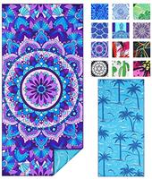 Haleey Microfibre Sand Free Beach Towel Fast Dry Super Absorbent Oversized Extra Large Thin Lightweight Towels Travel Pool Swimming Bath Camping Yoga Girls Women Mens Adults
