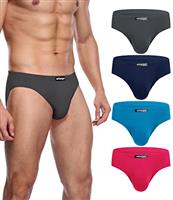 wirarpa Men's Modal Briefs Underwear Soft Microfibre Underpants No Front Silky Touch Slips Covered Waistband Multipack
